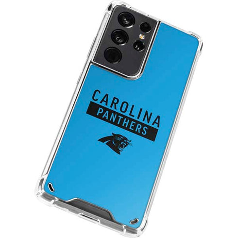 NFL Carolina Panthers Blue Performance Series Galaxy S21 Ultra 5G Clear Case