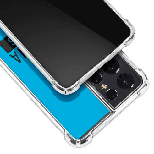 NFL Carolina Panthers Blue Performance Series Galaxy S21 Ultra 5G Clear Case