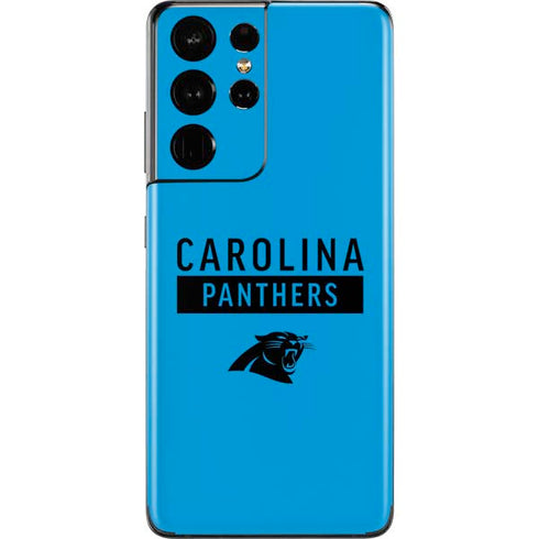 NFL Carolina Panthers Blue Performance Series Galaxy S21 Ultra 5G Skin