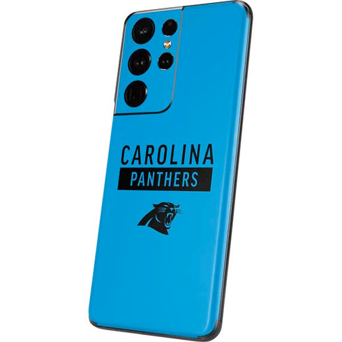 NFL Carolina Panthers Blue Performance Series Galaxy S21 Ultra 5G Skin