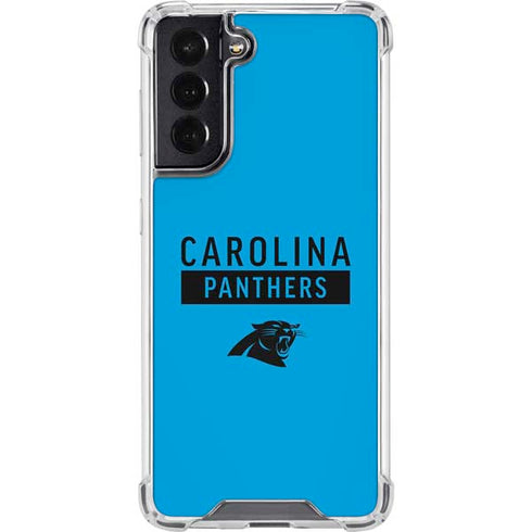NFL Carolina Panthers Blue Performance Series Galaxy S22 Clear Case