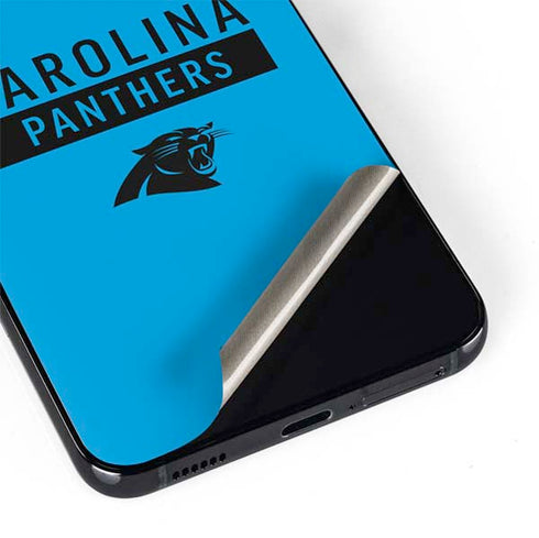 NFL Carolina Panthers Blue Performance Series Galaxy S22 Plus Skin