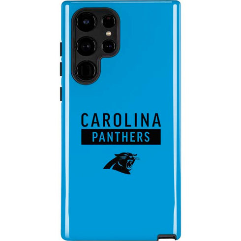 NFL Carolina Panthers Blue Performance Series Galaxy S22 Ultra Pro Case