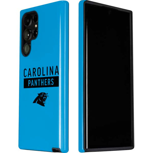 NFL Carolina Panthers Blue Performance Series Galaxy S22 Ultra Pro Case