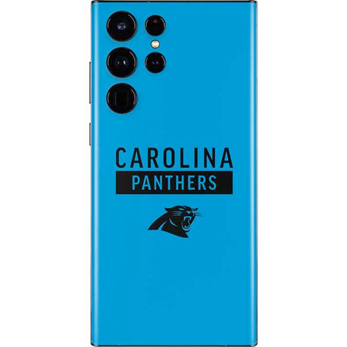 NFL Carolina Panthers Blue Performance Series Galaxy S22 Ultra Skin