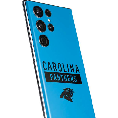 NFL Carolina Panthers Blue Performance Series Galaxy S22 Ultra Skin