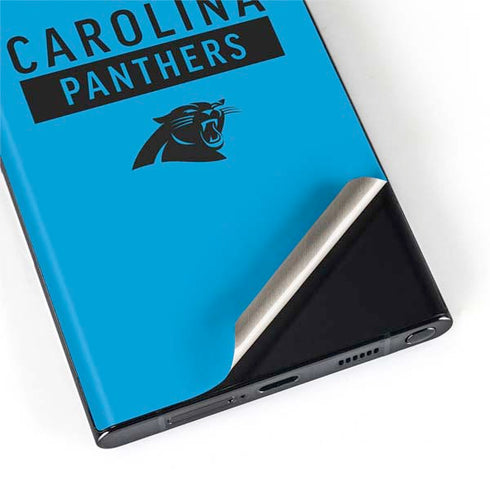 NFL Carolina Panthers Blue Performance Series Galaxy S22 Ultra Skin