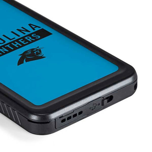 NFL Carolina Panthers Blue Performance Series Galaxy S23 Waterproof Case