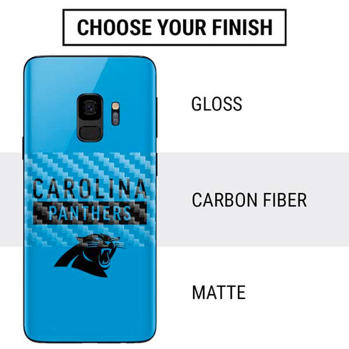 NFL Carolina Panthers Blue Performance Series Galaxy S9 Skin