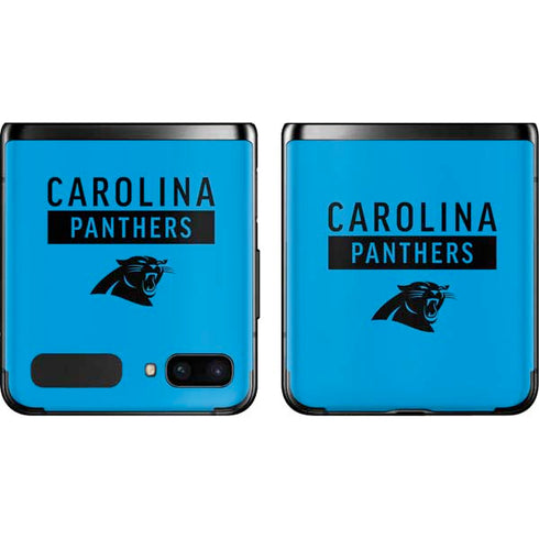 NFL Carolina Panthers Blue Performance Series Galaxy Z Flip Skin