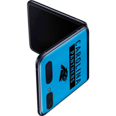 NFL Carolina Panthers Blue Performance Series Galaxy Z Flip Skin