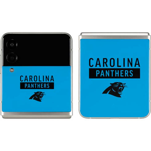 NFL Carolina Panthers Blue Performance Series Galaxy Z Flip3 5G Skin