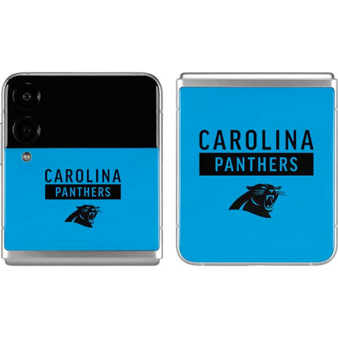 NFL Carolina Panthers Blue Performance Series Galaxy Z Flip4 5G Skin