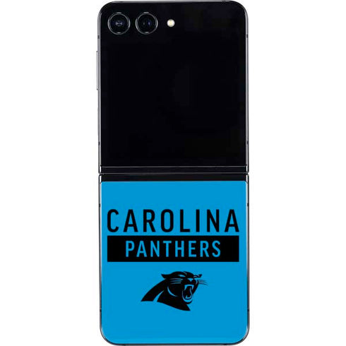 NFL Carolina Panthers Blue Performance Series Galaxy Z Flip5 5G Skin