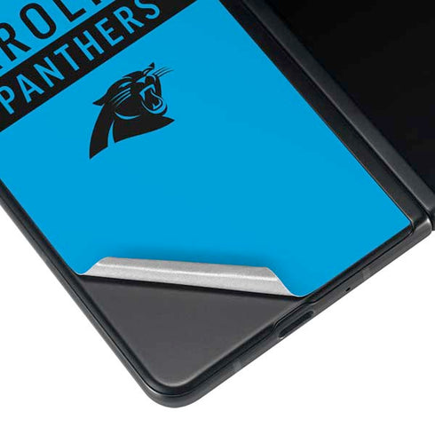 NFL Carolina Panthers Blue Performance Series Galaxy Z Fold4 5G Skin