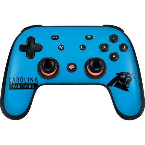 NFL Carolina Panthers Blue Performance Series Google Stadia Controller Skin