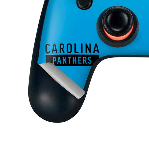 NFL Carolina Panthers Blue Performance Series Google Stadia Controller Skin