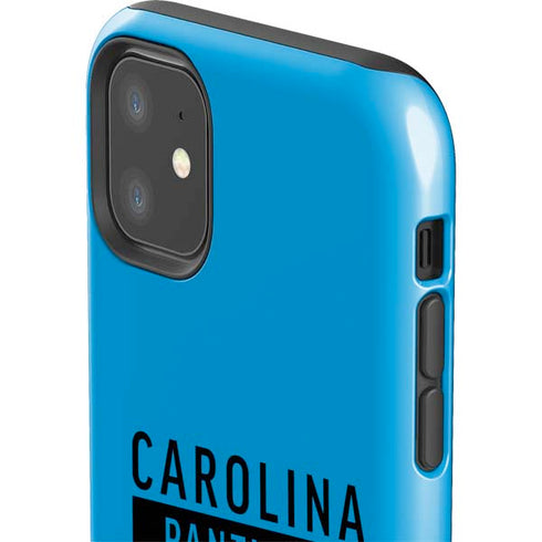 NFL Carolina Panthers Blue Performance Series iPhone 11 Impact Case