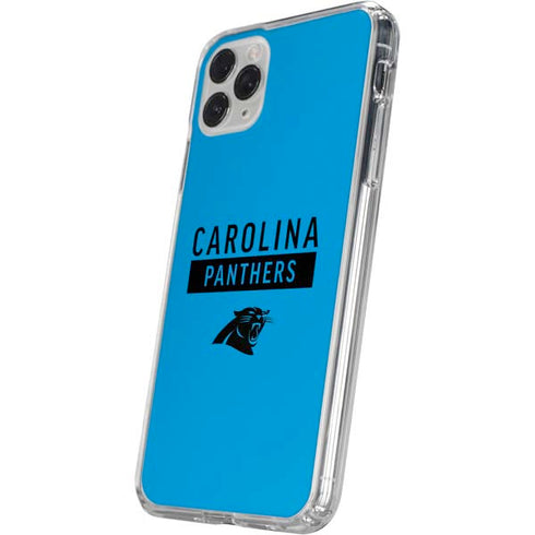 NFL Carolina Panthers Blue Performance Series iPhone 11 Pro Clear Case