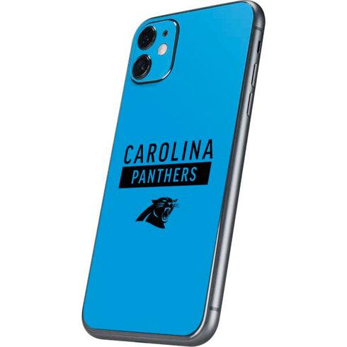 NFL Carolina Panthers Blue Performance Series iPhone 11 Skin