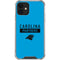 NFL Carolina Panthers Blue Performance Series iPhone 12 Mini Clear Case
