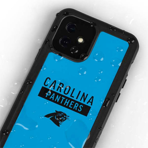 NFL Carolina Panthers Blue Performance Series iPhone 12 Mini Waterproof Case