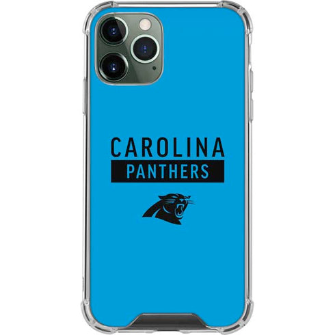 NFL Carolina Panthers Blue Performance Series iPhone 12 Pro Clear Case