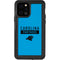 NFL Carolina Panthers Blue Performance Series iPhone 12 Pro Waterproof Case