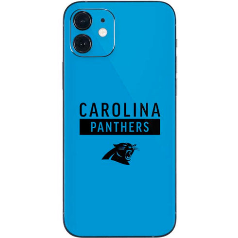 NFL Carolina Panthers Blue Performance Series iPhone 12 Skin