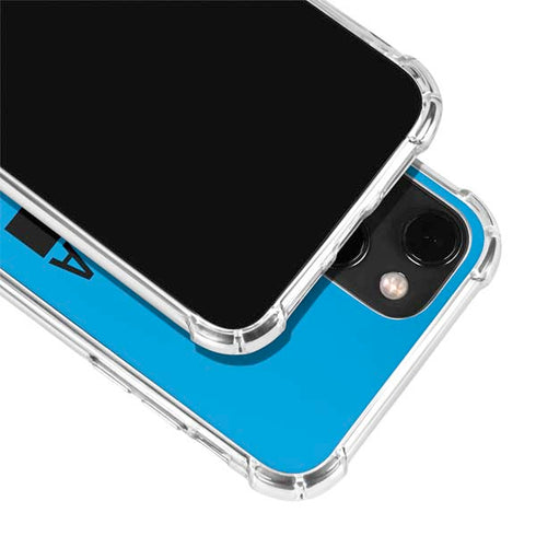 NFL Carolina Panthers Blue Performance Series iPhone 13 Mini Clear Case