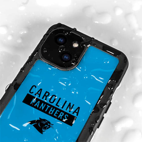 NFL Carolina Panthers Blue Performance Series iPhone 13 Mini Waterproof Case