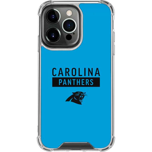 NFL Carolina Panthers Blue Performance Series iPhone 13 Pro Clear Case