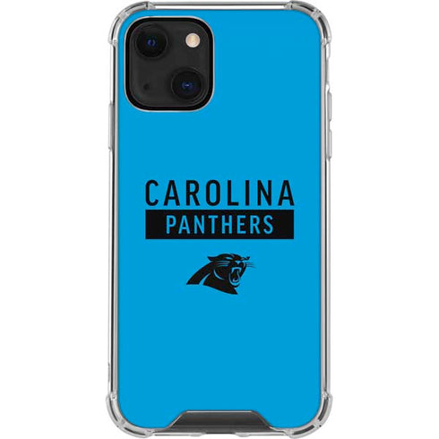 NFL Carolina Panthers Blue Performance Series iPhone 15 Plus Clear Case