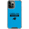 NFL Carolina Panthers Blue Performance Series iPhone 15 Pro Max Clear Case