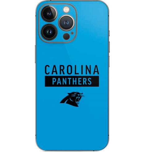 NFL Carolina Panthers Blue Performance Series iPhone 15 Pro Skin