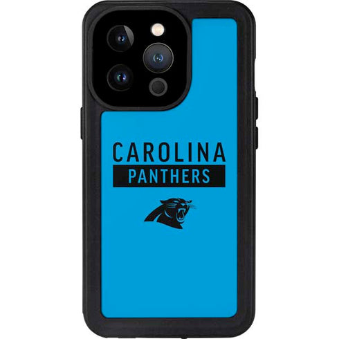 NFL Carolina Panthers Blue Performance Series iPhone 14 Pro Waterproof Case