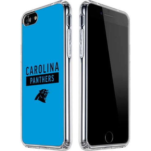 NFL Carolina Panthers Blue Performance Series iPhone SE (2nd & 3rd Gen) Clear Case