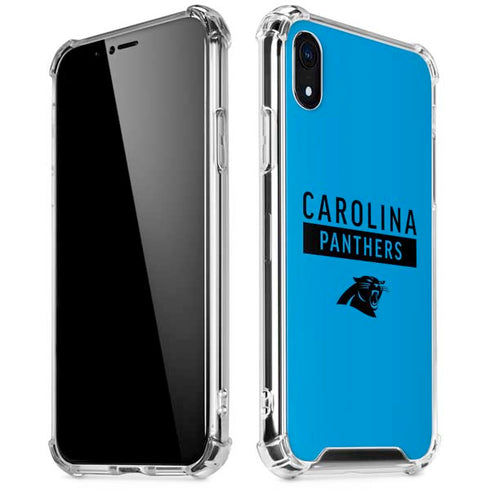 NFL Carolina Panthers Blue Performance Series iPhone XR Clear Case