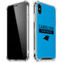 NFL Carolina Panthers Blue Performance Series iPhone XS Max Clear Case