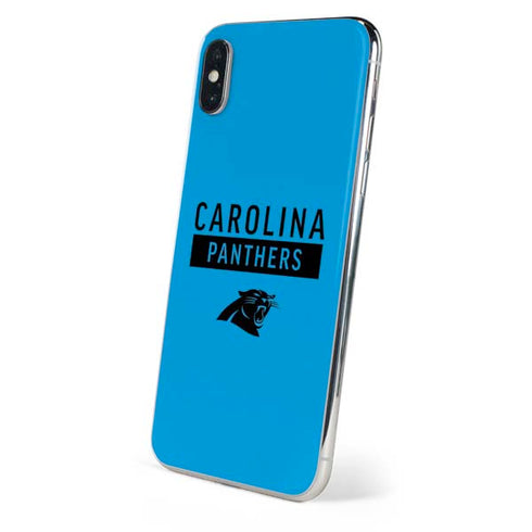 NFL Carolina Panthers Blue Performance Series iPhone XS Skin
