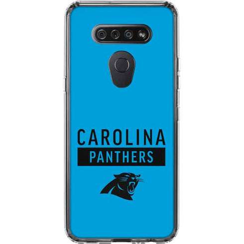 NFL Carolina Panthers Blue Performance Series LG K51/Q51 Clear Case
