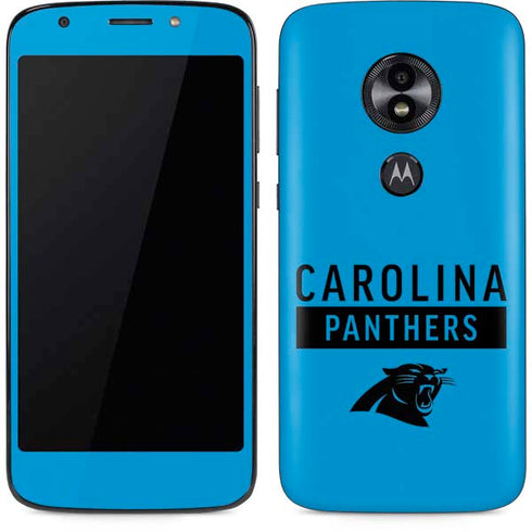 NFL Carolina Panthers Blue Performance Series Moto E5 Play Skin