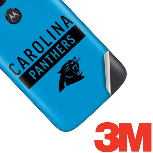 NFL Carolina Panthers Blue Performance Series Moto E5 Play Skin