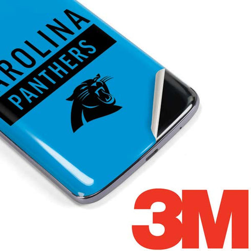 NFL Carolina Panthers Blue Performance Series Moto E5 Plus Skin