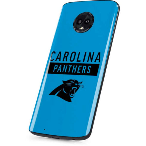 NFL Carolina Panthers Blue Performance Series Moto G6 Skin