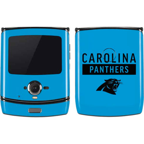 NFL Carolina Panthers Blue Performance Series Motorola RAZR Skin