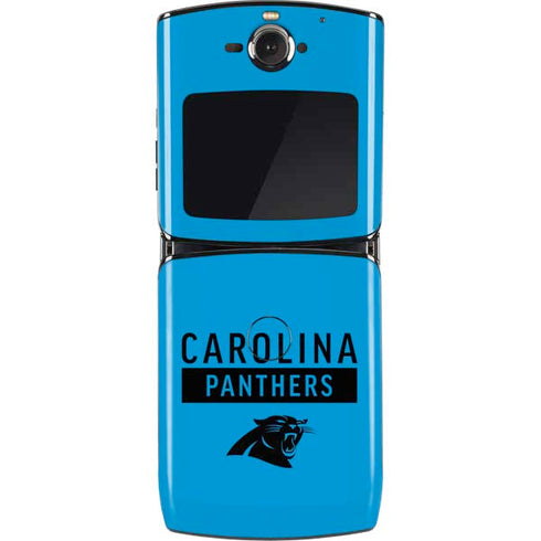 NFL Carolina Panthers Blue Performance Series Motorola RAZR Skin