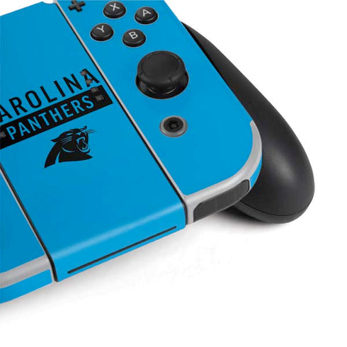 NFL Carolina Panthers Blue Performance Series Nintendo Switch OLED (2021) Skin