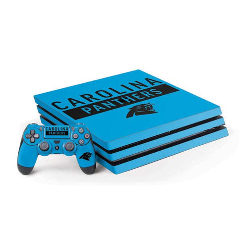 NFL Carolina Panthers Blue Performance Series PS4 Pro Bundle Skin