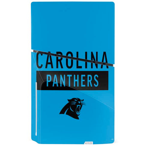NFL Carolina Panthers Blue Performance Series PS5 Slim Disk Console Skin